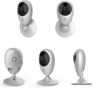 LEICKE WiFi IP Camera, 720P Full HD, 2.4 Ghz Wi-Fi Indoor Videobewaking Camera's met Microfoon en Luidspreker Bidirectionele Audio, Huisdier, Babyfoon, Nachtzicht