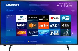 MEDION LIFEÂ X15556 Smart-TV | 58 inch | Ultra HD Display | HDR | Micro Dimming | PVR ready | Netflix | Amazon Prime Video | Bluetooth