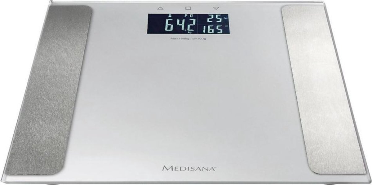 Medisana BS 410 Lichaamsanalyse Weegschaal Zilver/Glas
