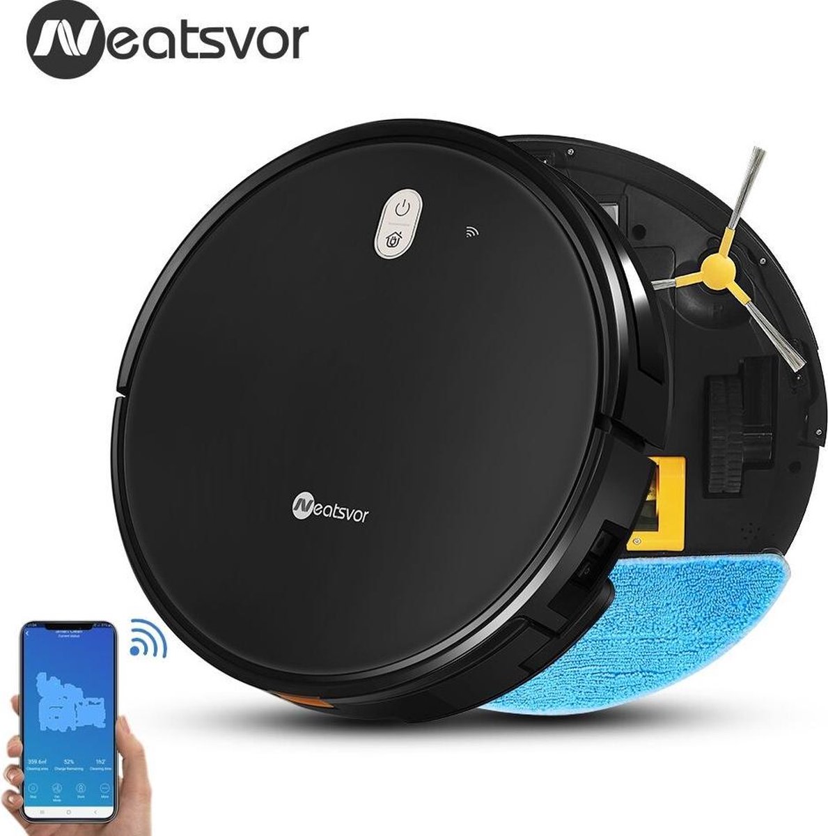 Neatsvor X520 Robotstofzuiger | met dweilfunctie | dweilrobot | dweilsysteem | vacuum cleaner | Roomba