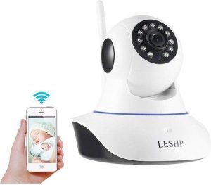 NicoBo Babyfoon met camera - Bewakingscamera met Bewegingsdetectie en WIFI - Babyfoon met Night Vision - Two Way Audio - Wit