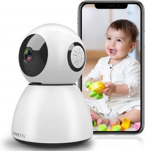 Orretti® X3 Babyfoon - Smartphone WiFi Beveiligingscamera - Geluidsdetectie - Terugspreekfunctie - Huisdier camera