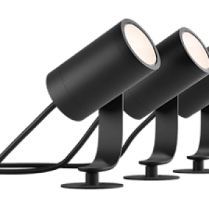PHILIPS HUE Lily Starterkit Spot Zwart - 3 Pack