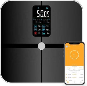 Robi S9 Weegschaal - Smart - Lichaamsanalyse - Groot kleuren display - Personenweegschaal