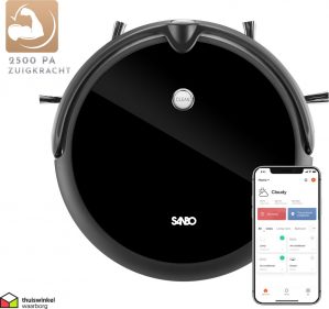 Sanbo D-503 Pro - Robotstofzuiger - Inclusief dweilfunctie - Met HD camera en belfunctie - dweilrobot
