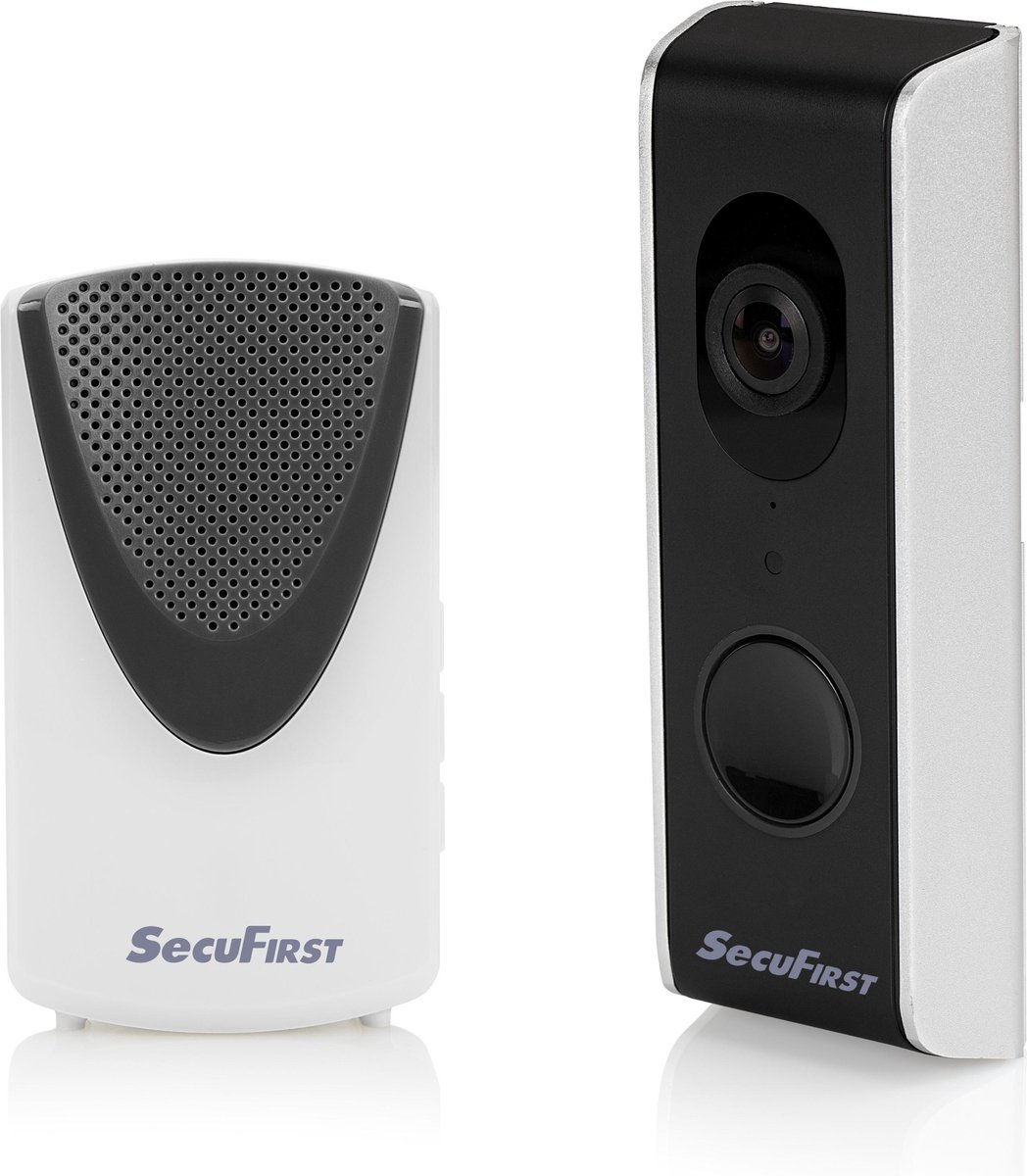SecuFirst DID701B - Wi-Fi deurbel met camera en draadloze gong - 1080P