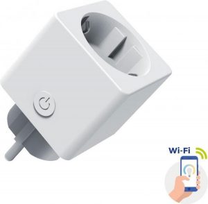 Slimme WiFi stekker met stroommeter 230V - Google Home en Alexa compatible - Smart plug