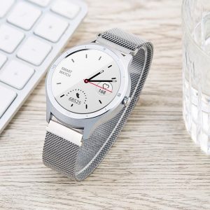 Stappenteller Smartwatch Sporthorloge zilver