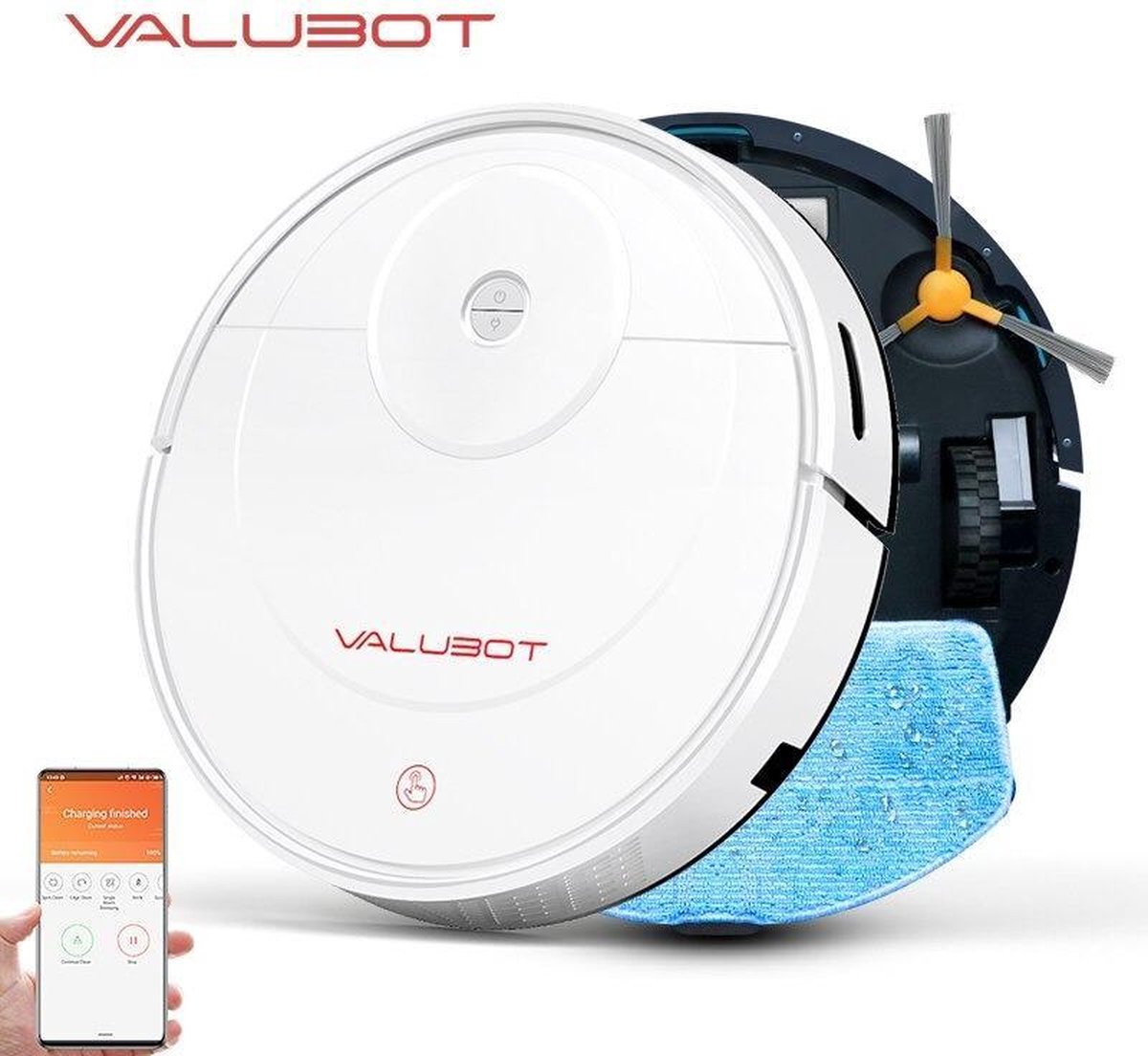 Valubot K100 | Robotstofzuiger met dweilfunctie | Dweilrobot | Roomba