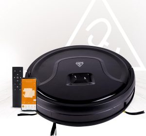 Ziggy Robotstofzuiger met Dweilfunctie en objectieherkenning - Google Home/Alexa/App - Smart Wifi Stofzuiger - Zwart