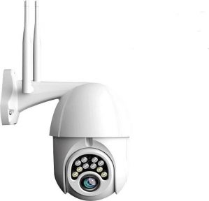 Bewkingscamera WiFi V380 IP Camera - WIT - op stroom- beveiliging