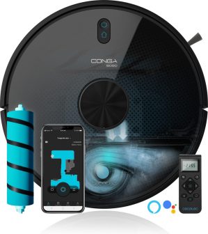 Cecotec Conga 6090 Ultra robotstofzuiger Zakloos Zwart
