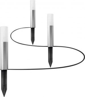 LEDVANCE Smarte Gartenleuchte LED für Boden, WiFi, SMART+ GARDEN POLE / 3,10 W, 220...240 V, RGBW, 3000 K, Gehäusematerial: Edelstahl, IP65