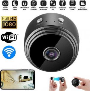 NARVIE Spy Camera S20 - Beveiligingscamera - Mini Camera - Verborgen Camera - Smart Spy Camera - 1080P HD - Nederlandse Handleiding - WiFi Camera - Met Mobiele App - Incl. 32GB Geheugenkaart