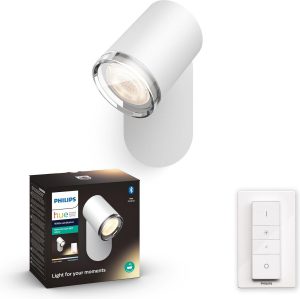 Philips Hue - Adore Hue single spot white 1x5.5W 230V -White Ambiance - Bluetooth Included dimmer switch