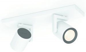 Philips Hue - Argenta - White and Color Ambiance - opbouwspot - 2 lichtpunten - wit - Bluetooth