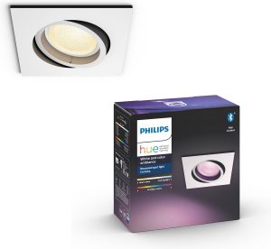 Philips Hue Centura Inbouwspot - White and Color Ambiance - 1 lichtpunt - Wit - Vierkant - Bluetooth