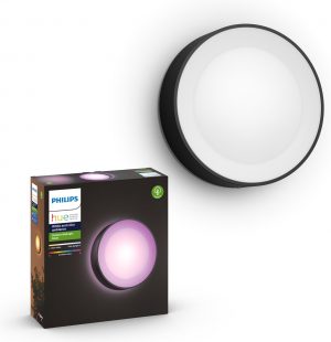 Philips Hue Daylo Outdoor Wandlamp - White and Color Ambiance - Zwart - Buiten