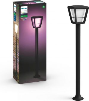 Philips Hue Econic sokkellamp - White and Color Ambiance - hoog - Buiten