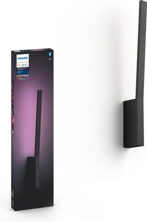 Philips Hue - Liane - White and Color Ambiance - Wandlamp - 1 Lichtpunt - zwart - 1 x 900lm - Bluetooth