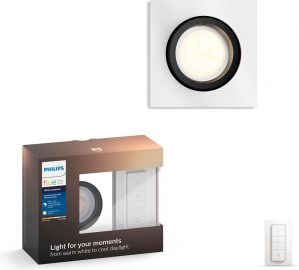 Philips Hue Milliskin inbouwspot - White Ambiance - aluminium - vierkant - basis