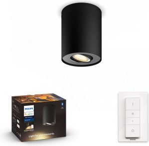Philips Hue - Pillar Hue 1x5.5W - White Ambiance - Bluetooth - Dimmer Switch Included