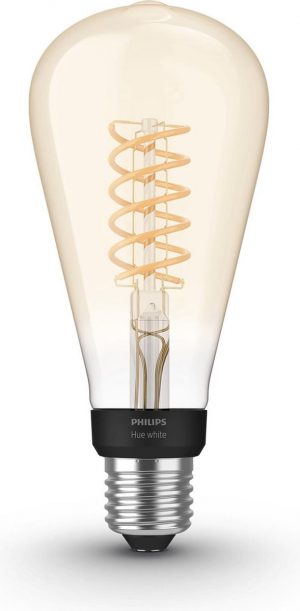 Philips Hue Slimme Verlichting Filamentlamp ST72 Edison - Ø 72 mm - White - E27 - Bluetooth