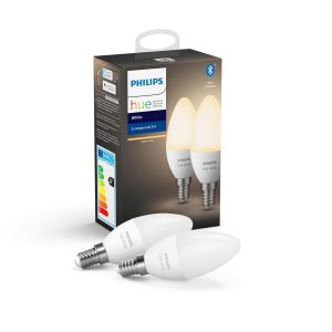 Philips Hue Slimme verlichting Kaarslamp - White - E14 - Bluetooth - 2 Stuks