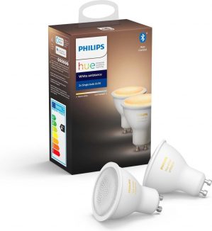Philips Hue Slimme verlichting Spot Lamp - White Ambiance - GU10 - Bluetooth - 2 Stuks