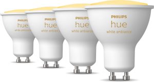 Philips Hue Uitbreidingspakket - White Ambiance - GU10 - 4 Lampen