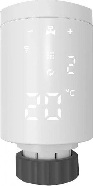 ZigBee - Slimme Radiatorknop - Set van 1 Radiatorknop met 1 Bridge / Gateway - Smart Home - Thermostaatkraan - Compatibel met Google Home / Assistant en Amazon Alexa