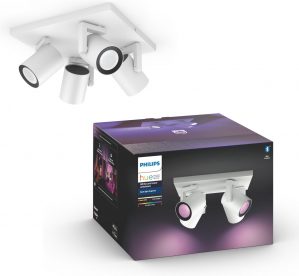 Philips Hue - Argenta - White and Color Ambiance - opbouwspot - 4 lichtpunten - wit - Bluetooth