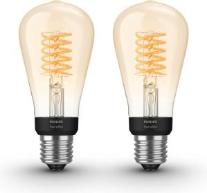 Philips Hue Uitbreidingspakket - White - Filament Edison Klein - E27 - 2 Lampen