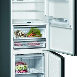 Siemens KG56FPXDA Koelkast met vriesvak Zwart