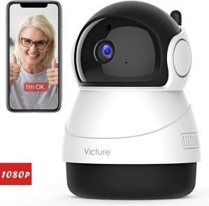 Victure 1080P FHD WiFi IP-camera Babyfoon met nachtzicht, bewegingsdetectie en 2-Way audio