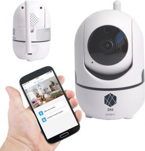 Onze Best Verkochte & Beveiligde Babyfoon van DHH Security© van Elite Quality, WiFi Security Camera, Motion en Geluid Detectie, Nachtvisie, Two-Way Audio, iOS + Android App Besturing, SD Card + Cloud Storage, Draadloze Beveiligingscamera