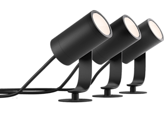 PHILIPS HUE Lily Starterkit Spot Zwart - 3 Pack