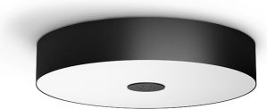 Philips Hue - Fair Hue ceiling lamp black 1x39W 24V - White Ambiance - Bluetooth Included Dimmer