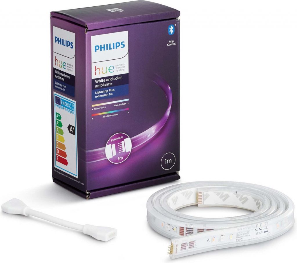 Philips Hue Lightstrip Plus uitbreiding 1 meter White and Color Ambiance Wit 11,5W
