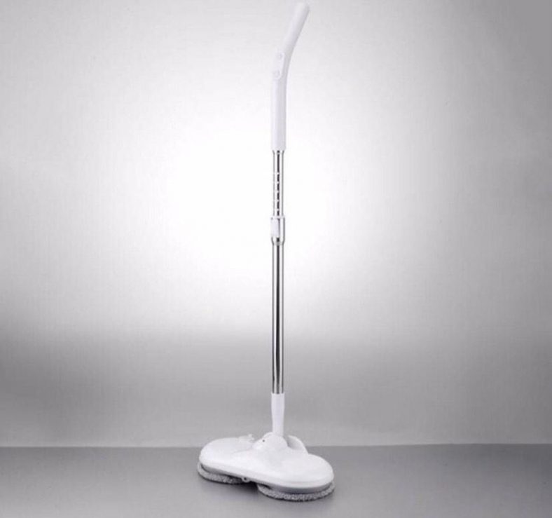 Draadloze Elektrische Dweil, Oplaadbare Harde Vloer-spinmop, Lichtgewicht Dubbel Draaiende Vloerschrobmachine voor Hardhouten Vloeren, Tegels, Laminaat