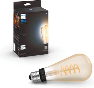 Philips Hue Filament Lichtbron E27 Edisonlamp ST72 - warm tot koelwit licht - groot - 1-pack - Bluetooth