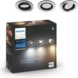 Philips Hue Milliskin inbouwspot - White Ambiance - 3-pack - wit - rond - Bluetooth
