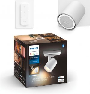 Philips Hue Runner Opbouwspot - White Ambiance - GU10 - Modern Wit -5,5W - Bluetooth - incl. Dimmer Switch