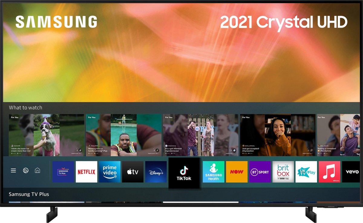 Samsung UE70AU8000 tv 70" | 4K Ultra HD Smart TV Wifi Zwart