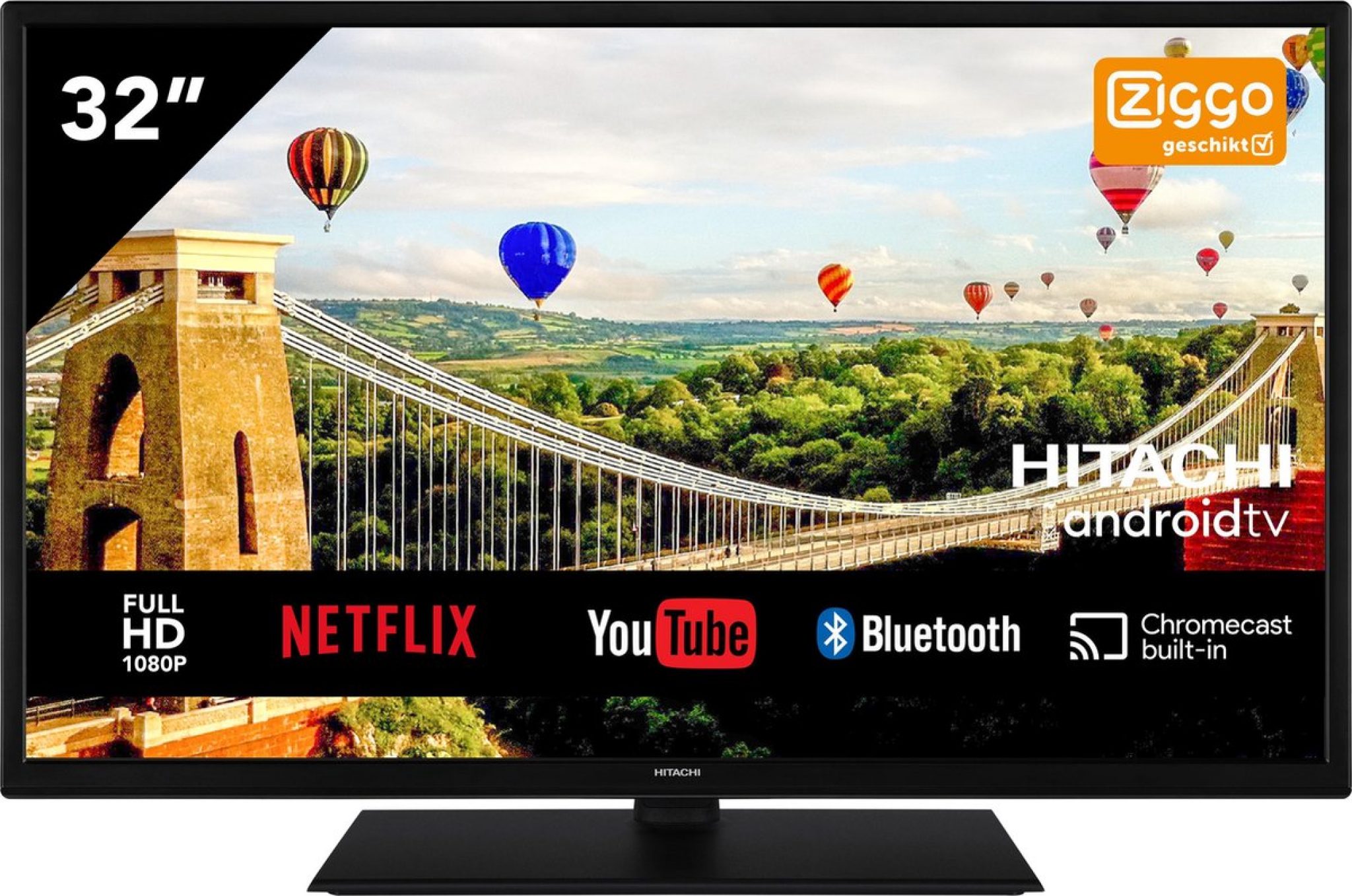 Hitachi 32HAE4350 32 Inch / 81 cm Full HD Android Smart TV met