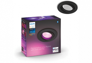 PHILIPS HUE Centura inbouwspot WACA 1-spot rond Zwart