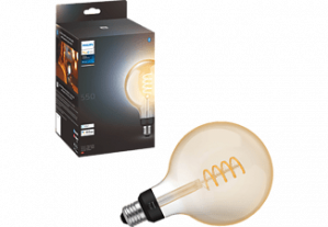 PHILIPS HUE Filament globelamp G125 E27 WA groot