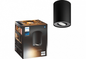 PHILIPS HUE Pillar opbouwspot WA 1-spot Zwart