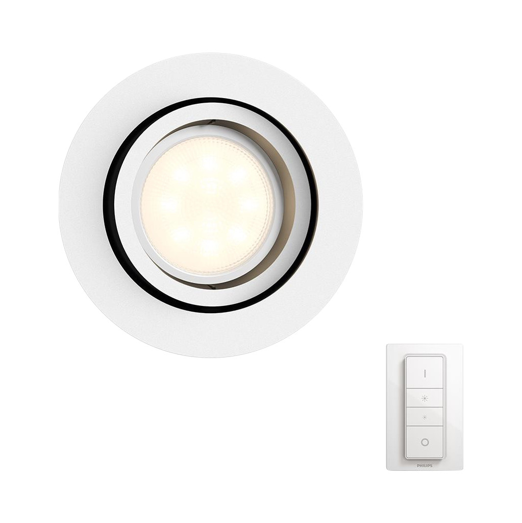 Philips Hue Milliskin Rond Wit Inclusief Dim Switch