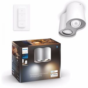 Philips Hue PILLAR 2-LICHT OPBOUWSPOT WARM TOT KOELWIT LICHT Wit